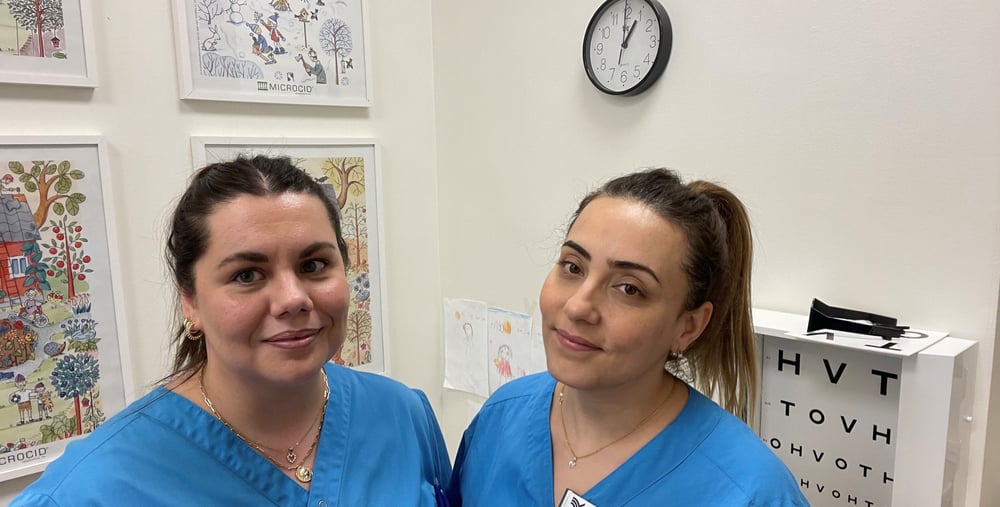 Porträtt på två bvc-sköterskor