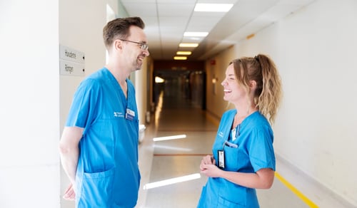 Magnus Häglund och Linnea Fonteles, Sjuksköterskor Klinisk kemi